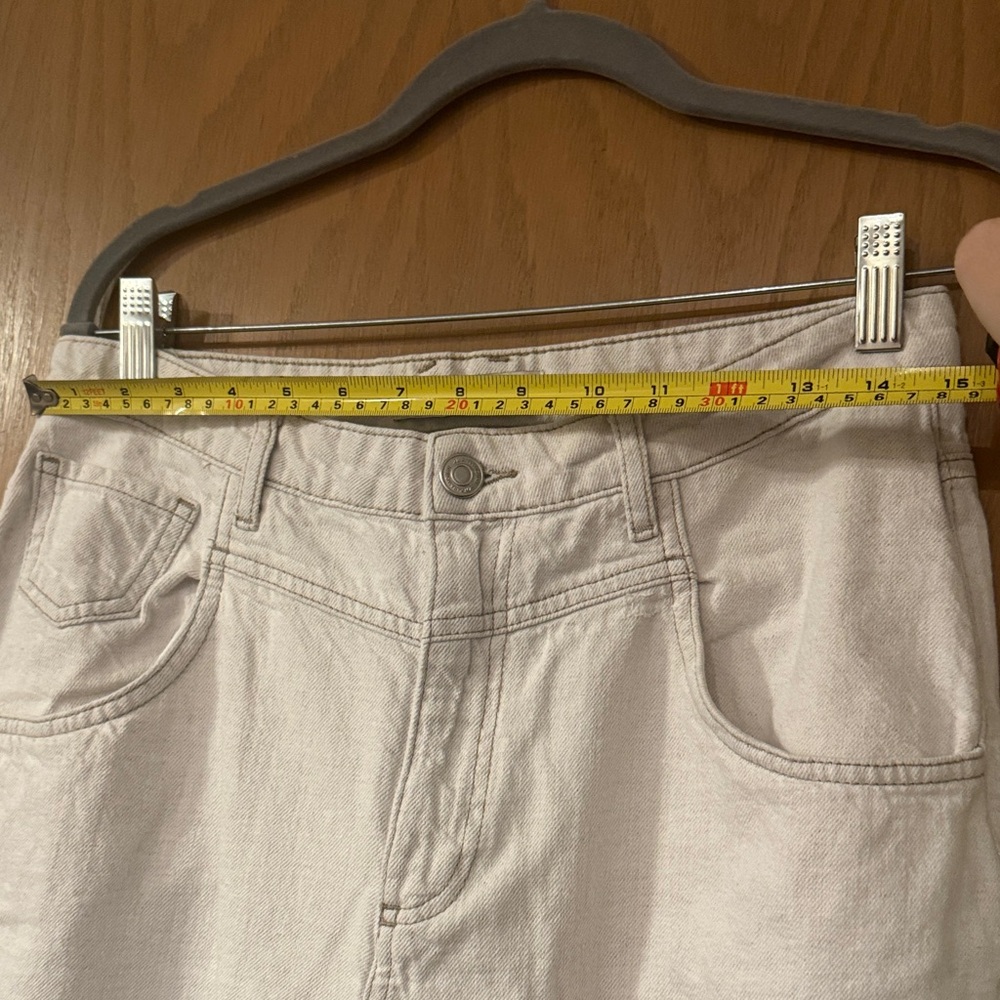 Zara ecru Wide-Leg Jeans size M - Picture 5 of 5